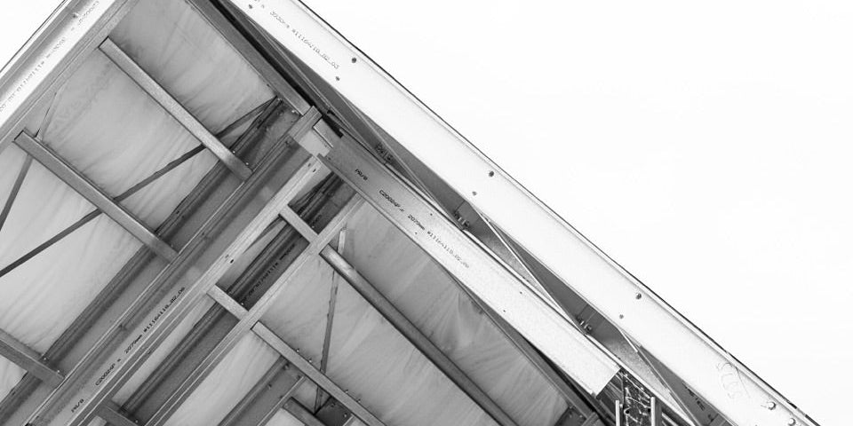 Metal roof structure of a Shed House