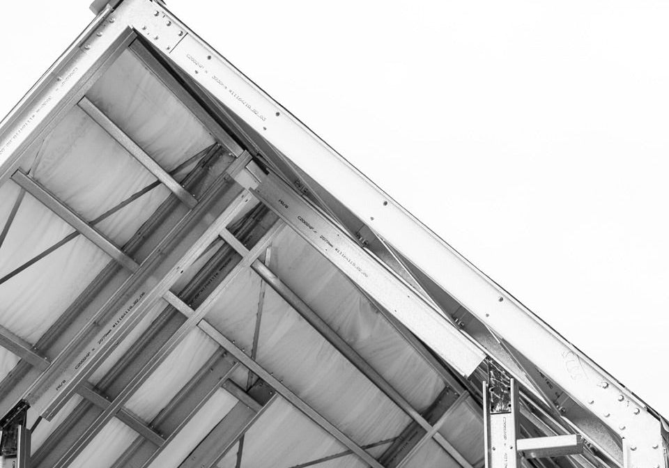 Metal roof structure of a Shed House
